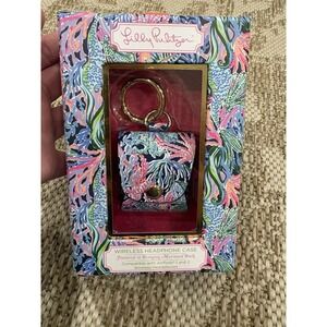 Lilly Pulitzer Wireless AirPods 1 & 2 BRINGING MERMAID BACK Headphone Case